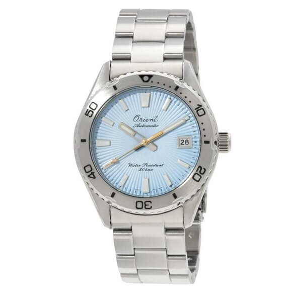 NWT Authentic Orient Sports Automatic Sky Blue Dial Men's Watch - Picture 1 of 3
